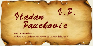 Vladan Paučković vizit kartica